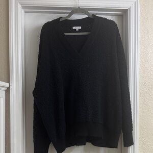 a new day Black V-Neck Sweater